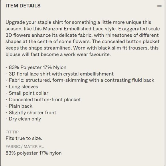 Rare - French Connection Manzoni 3d Women's Floral Lace Shirt – Size 2 US - Picture 10 of 10